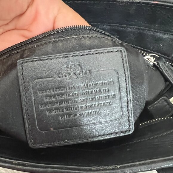 COACH F32944 TAYLOR BETTE BLACK LEATHER MINI TOTE CROSS-BODY BAG - Picture 7 of 7